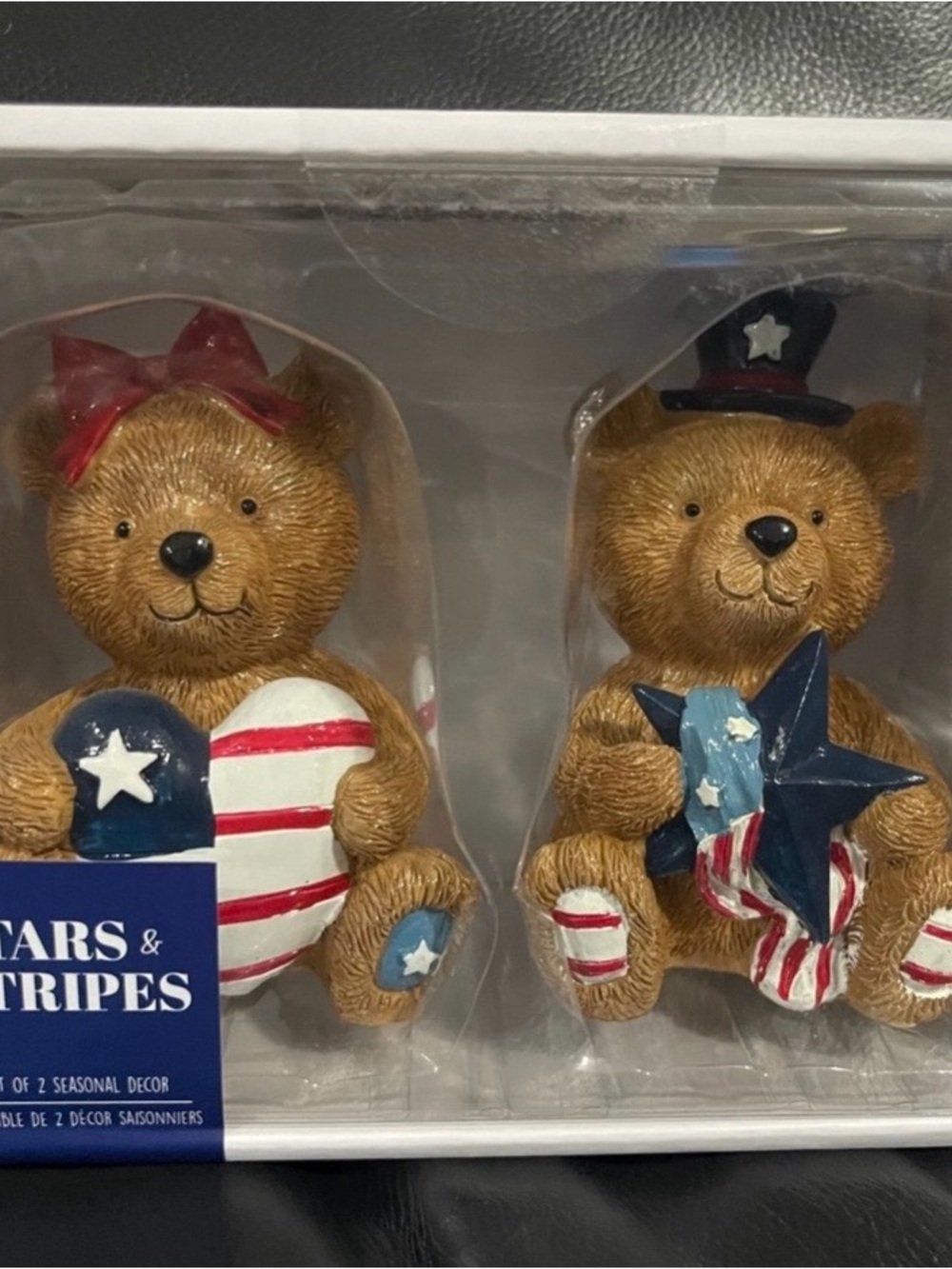 Stars and Stripes Patriotic Bear Figurines - Stars and Stripes Bears